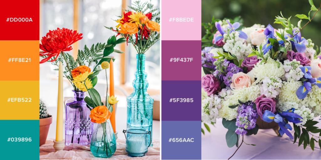 choosing a wedding color palette